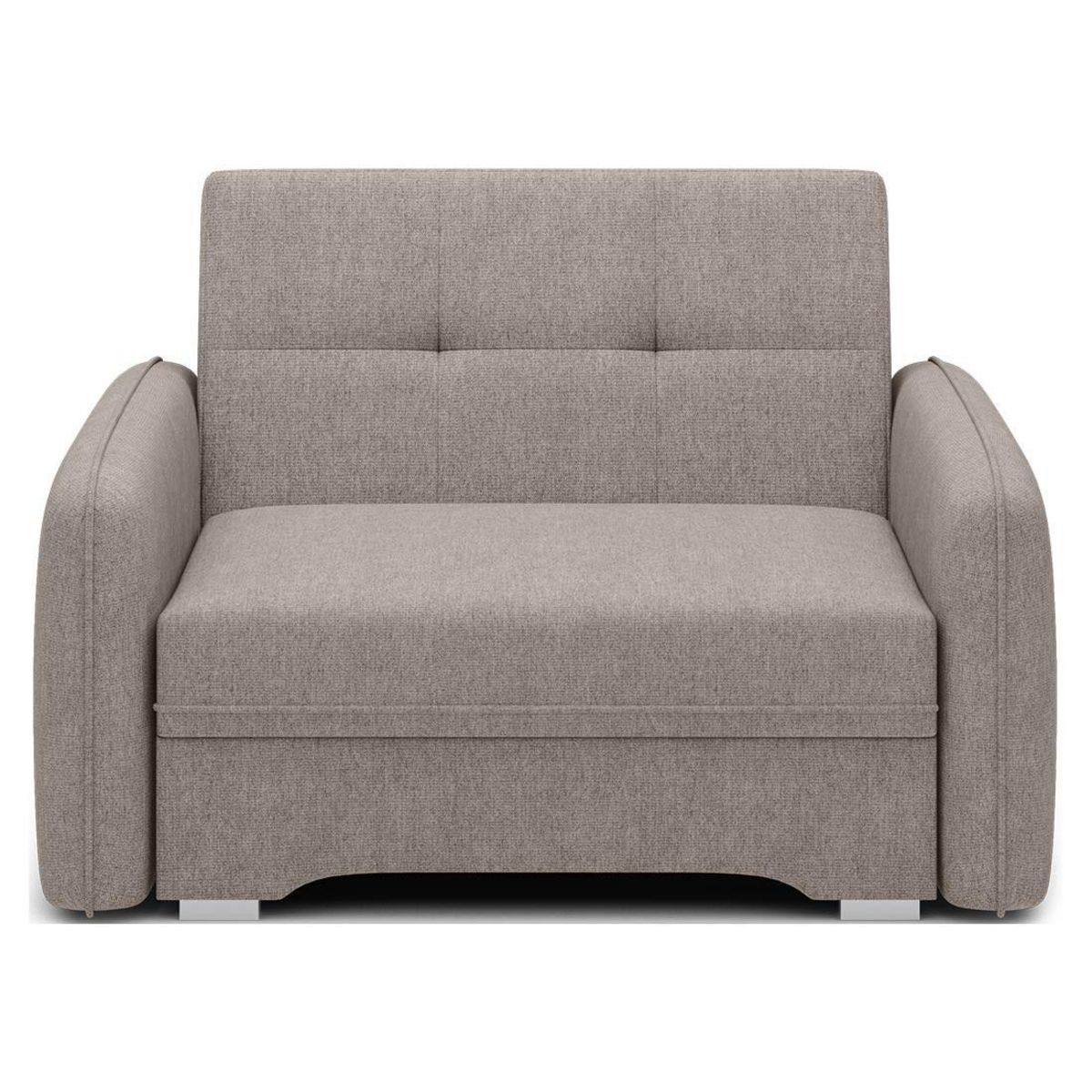BEST MOBILIER Michelle - fauteuil convertible avec coffre en velours