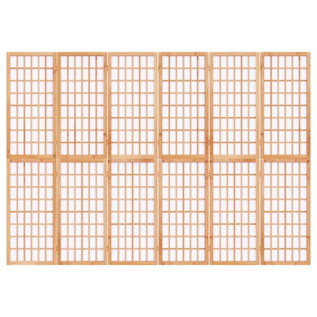 VIDAXL Cloison de separation pliable 6 panneaux 240x170 cm