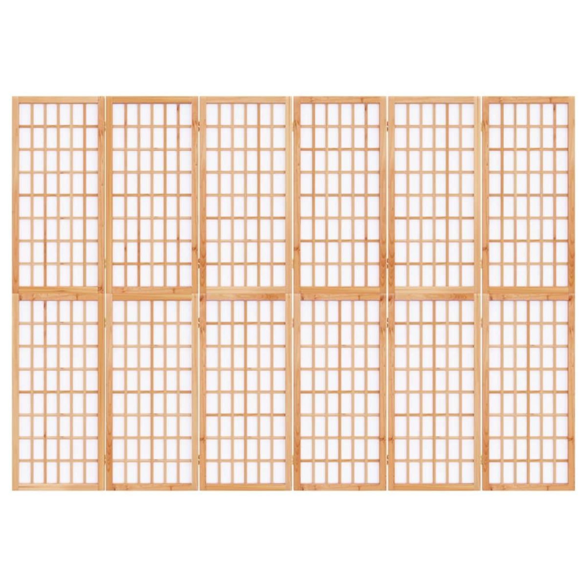 VIDAXL Cloison de separation pliable 6 panneaux 240x170 cm