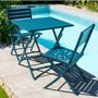 Voir la diapositive 5 : Paris Prix Lot de 2 Chaises de Jardin Pliantes  Marius  82cm Bleu Canard