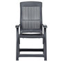 Voir la diapositive 3 : VIDAXL Chaises inclinables de jardin lot de 2 Plastique Anthracite