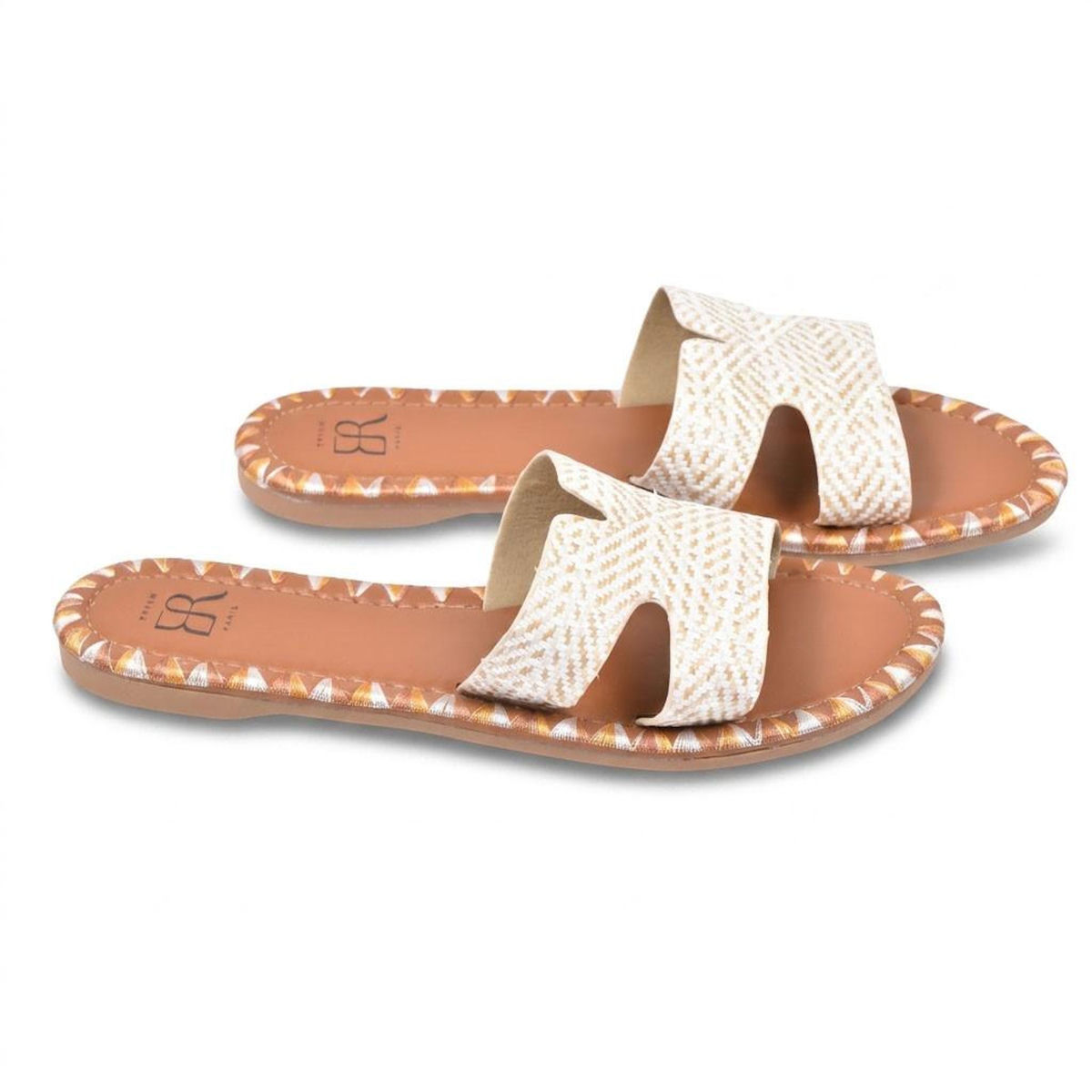 OZABI OZABI Sandales Slide H Tressage Vacances 2 Coloris