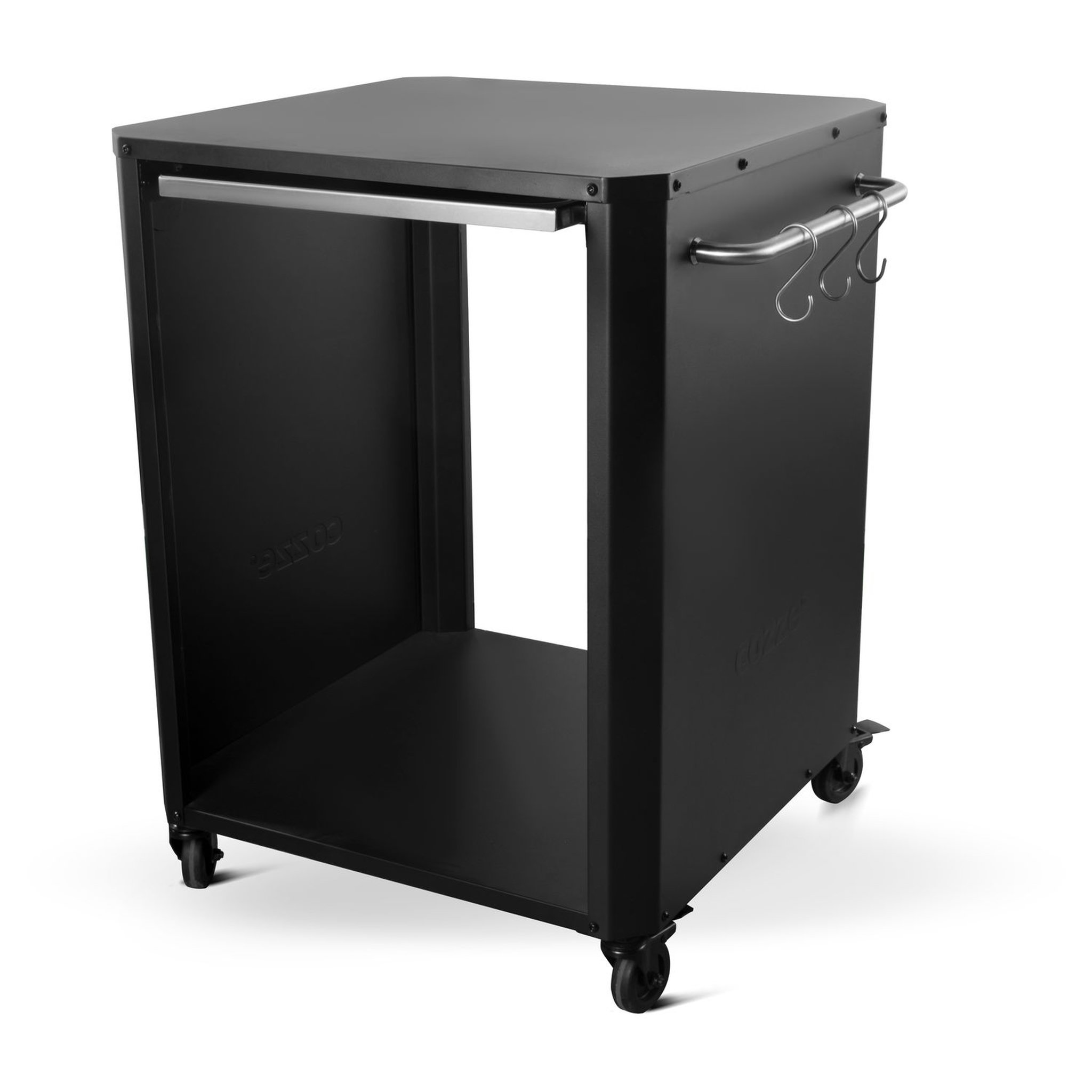 Voir la diapositive 3 : COZZE Table d'extérieur pour four à pizza - Planche à découper en acier inoxydable - Noir