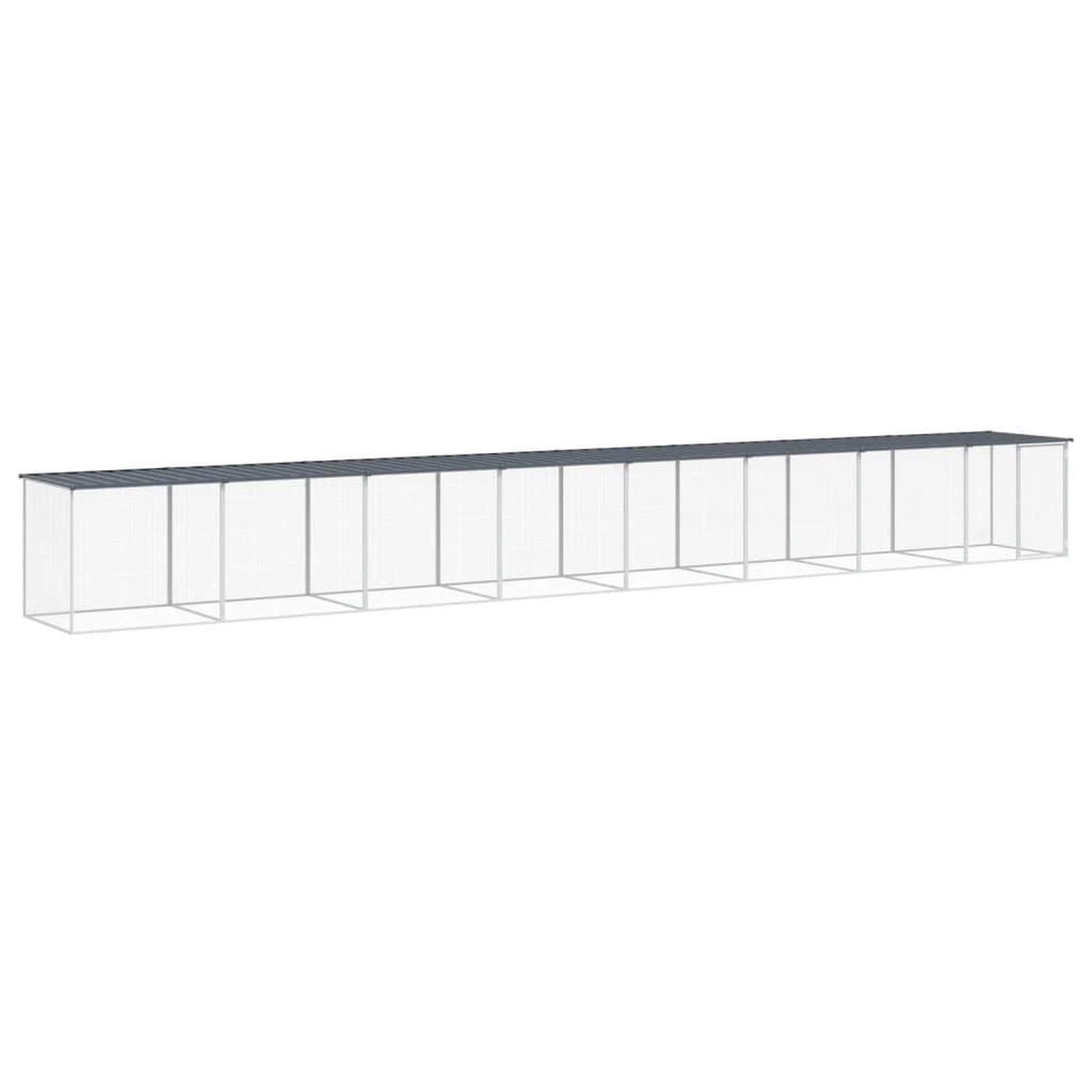 Voir la diapositive 2 : VIDAXL Poulailler avec toit anthracite 803x98x90 cm acier galvanise