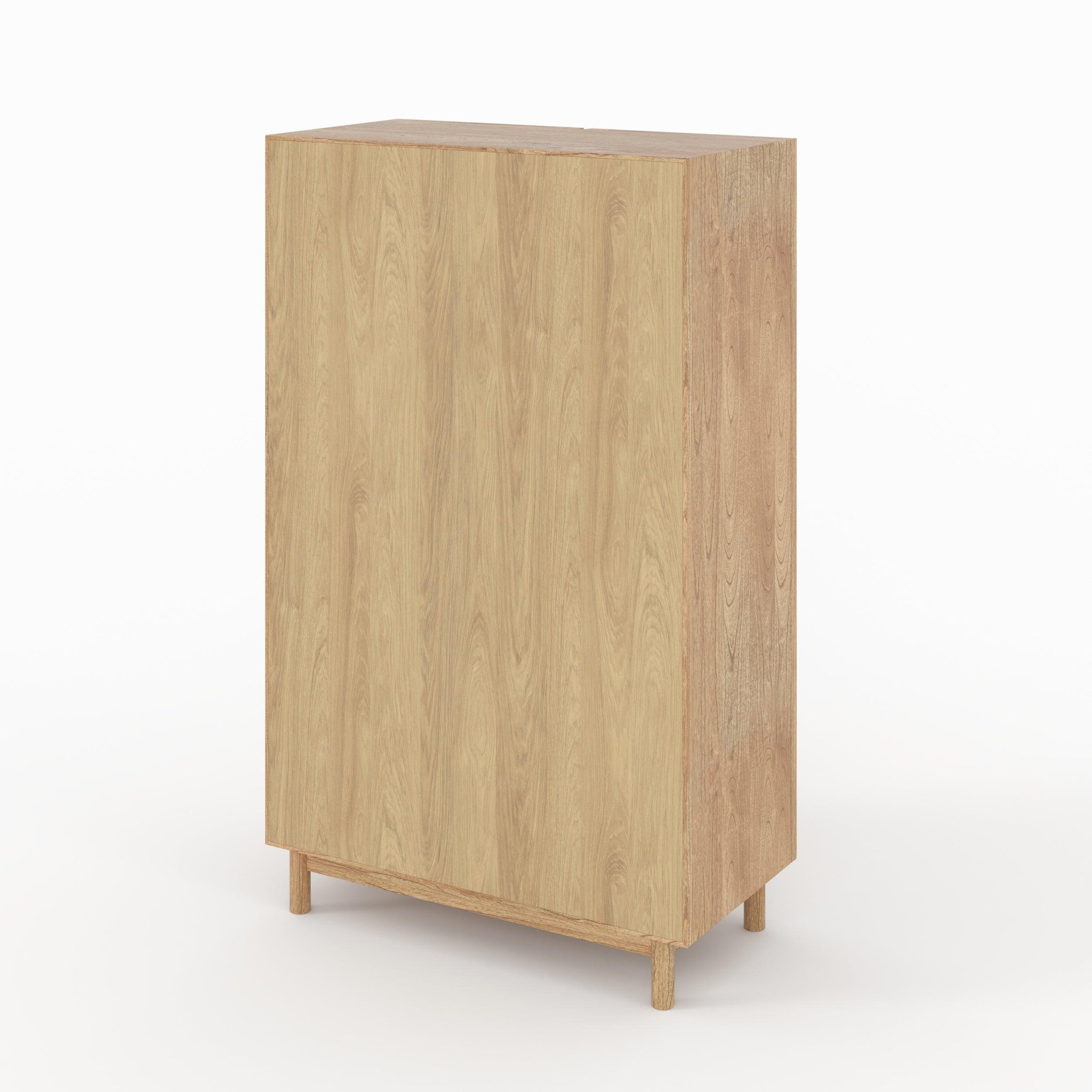 Voir la diapositive 5 : MAISON PAVANE Armoire en bois massif de mindi et rotin-delya