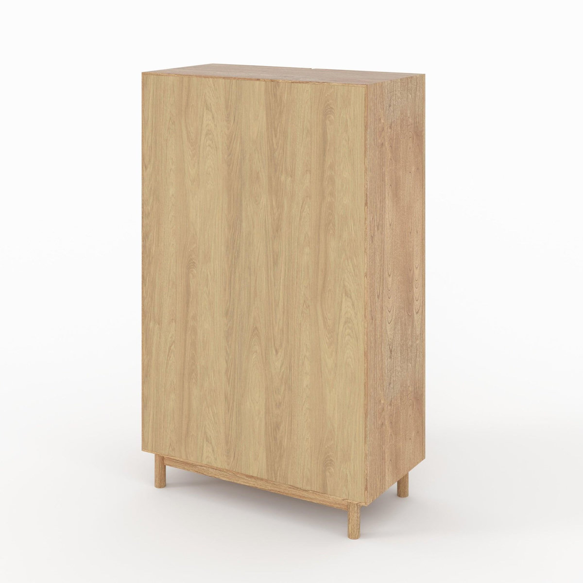 Rendez vous déco Armoire en bois massif de mindi et rotin-Delya