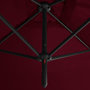 Voir la diapositive 5 : VIDAXL Parasol de jardin double avec mat en acier rouge bordeaux