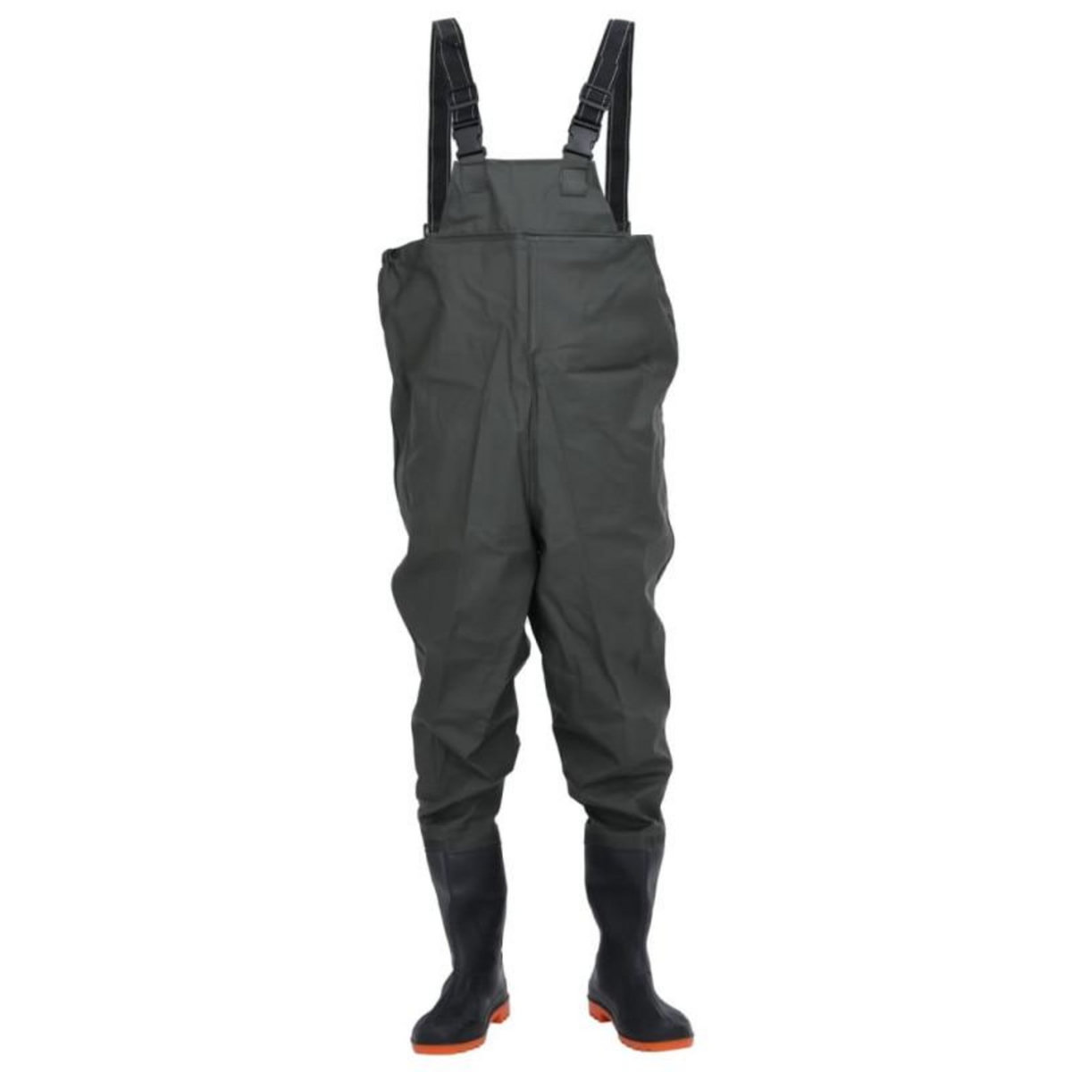 VIDAXL Cuissardes avec bottes vert foncé taille 45