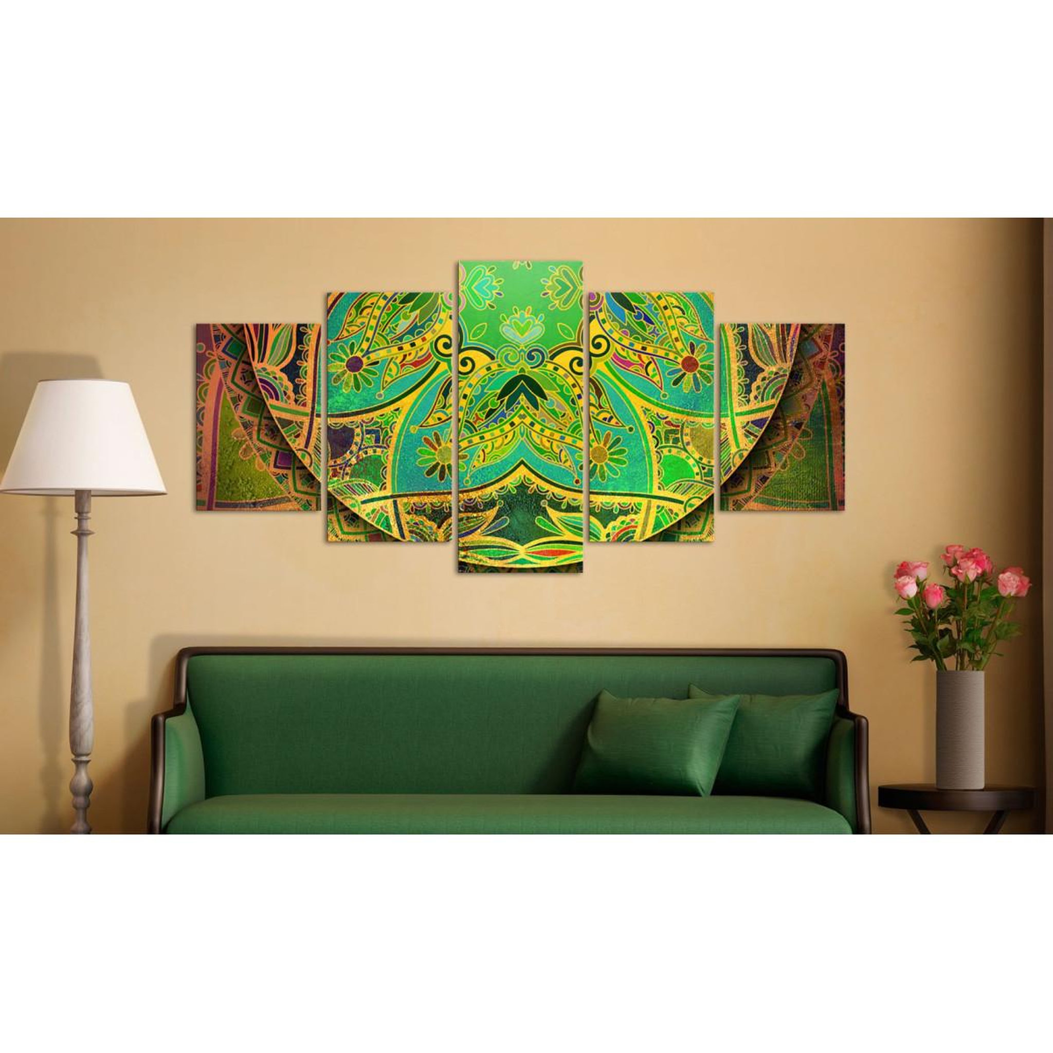 Voir la diapositive 2 : Paris Prix Tableau imprimé  mandala : green energy