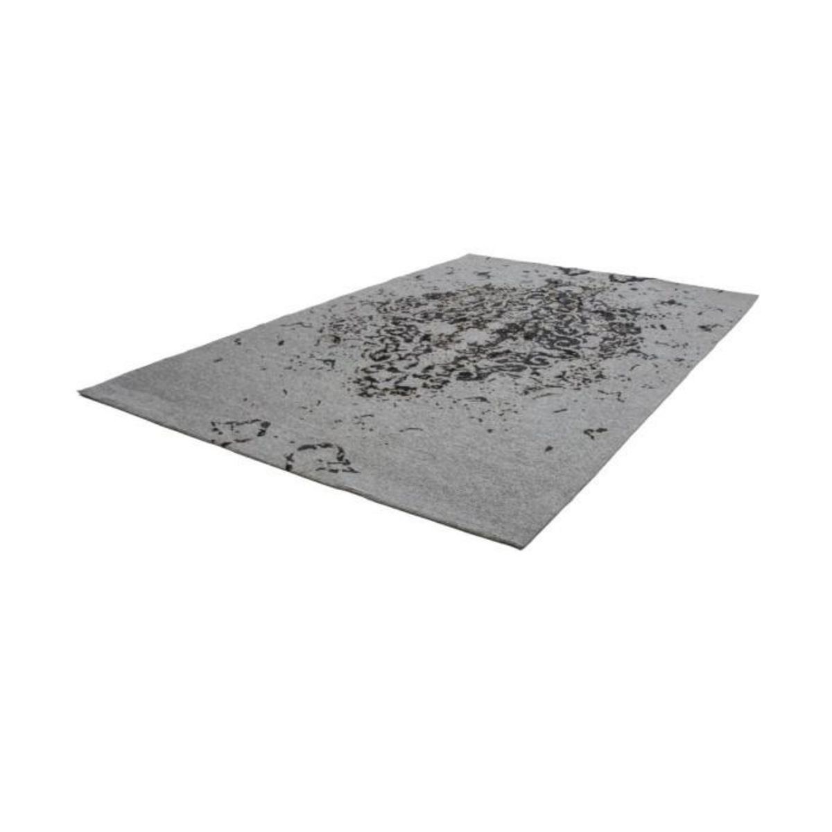 Paris Prix Tapis à Poils Courts Fait Main  Ballerina  Gris