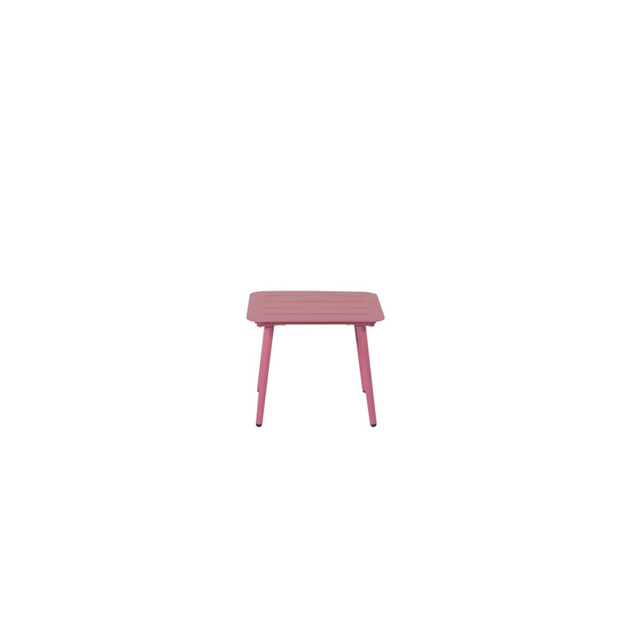 Voir la diapositive 2 : Paris Prix Table d'Appoint de Jardin Carrée  Lina  40cm Rose