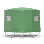 Voir la diapositive 5 : JUMP4FUN Tente cabane pour trampoline 12FT-366cm - Vert