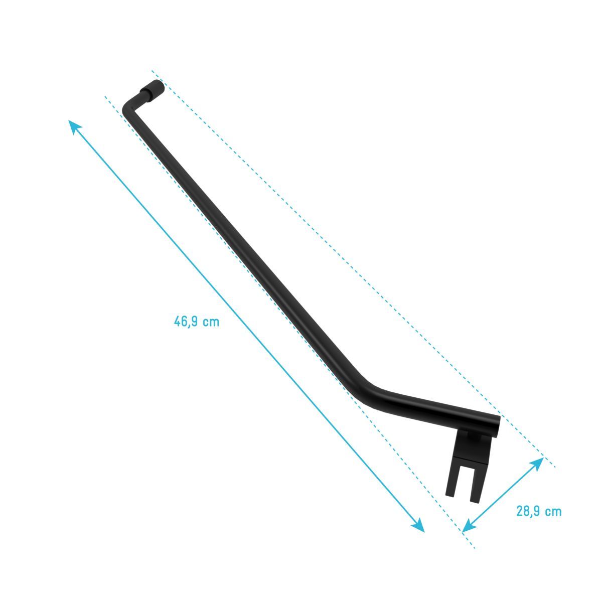 Barre en angle PARMA 2 BLACK 