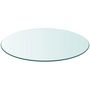 Voir la diapositive 2 : VIDAXL Dessus de table ronde en verre trempe 500 mm