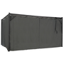 Voir la diapositive 5 : ID MARKET Pergola édition suprem lames orientables 3x4 M et 4 rideaux gris anthracite