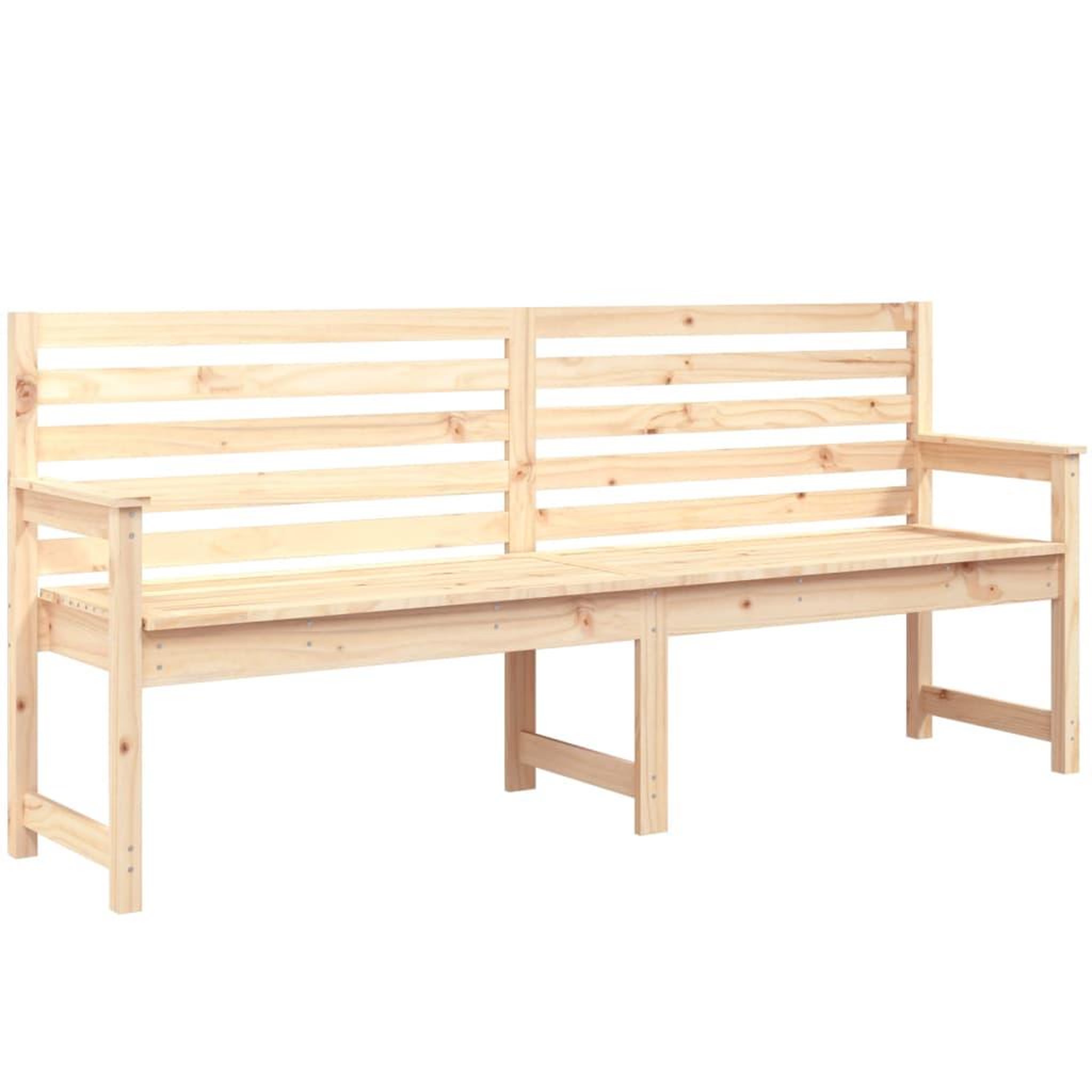 Voir la diapositive 2 : VIDAXL Banc de jardin 203,5x48x91,5 cm bois massif de pin