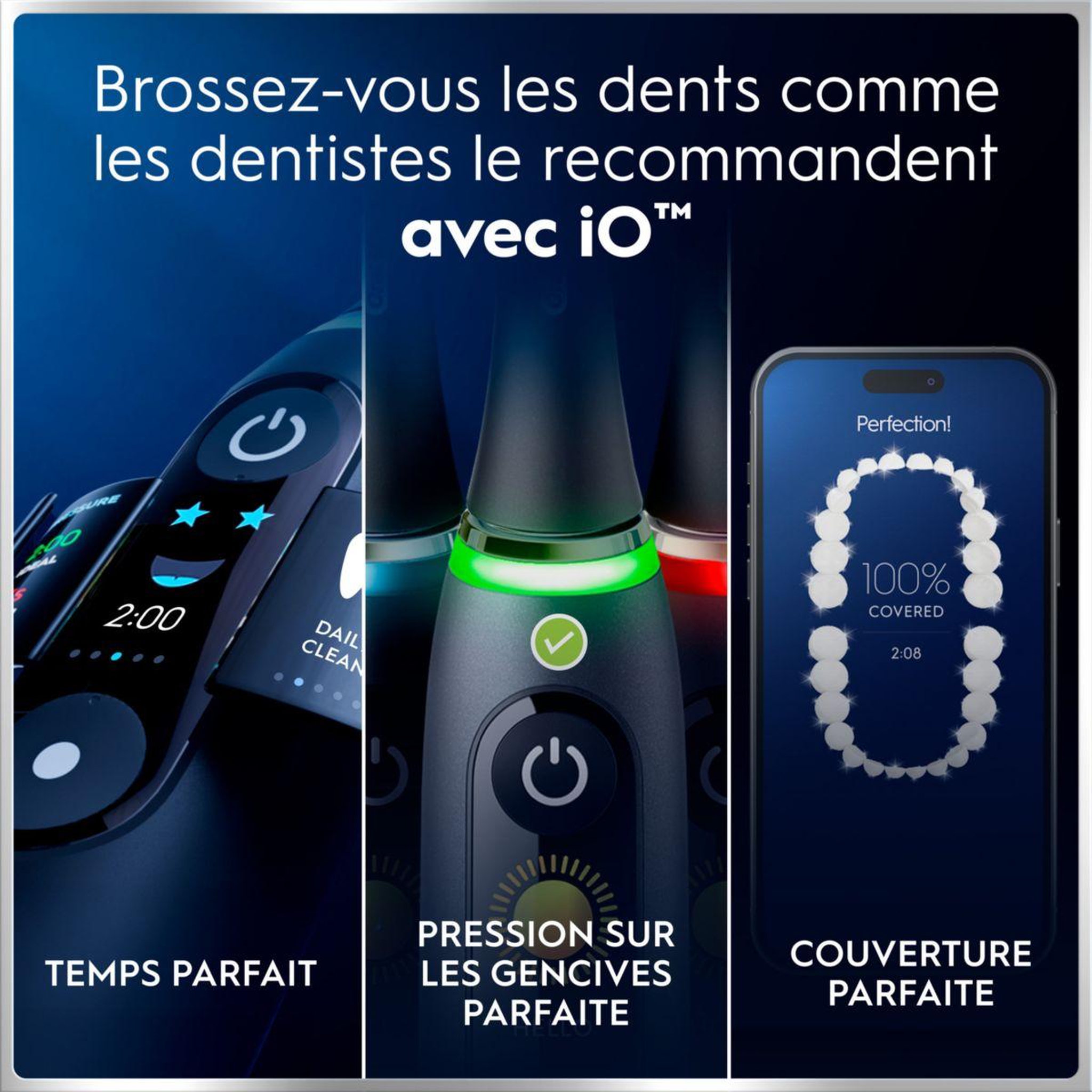 Voir la diapositive 3 : ORAL B Brosse à dents électrique iO6 Noire Luxe Edition