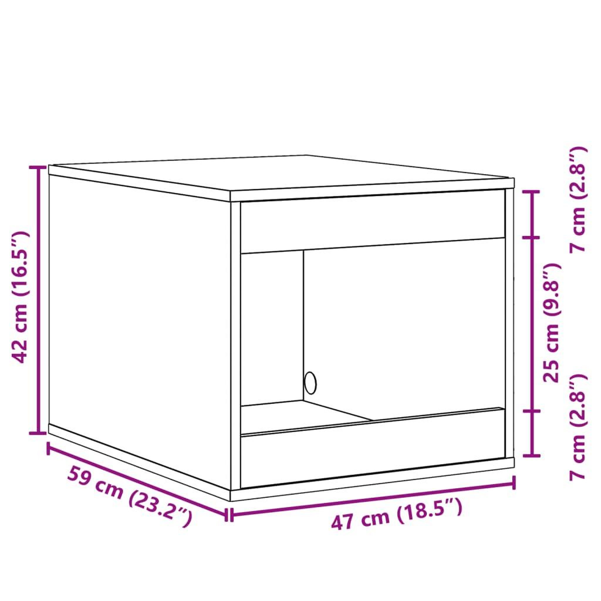 Voir la diapositive 6 : VIDAXL Meuble de bac a litiere pour chat chene sonoma bois ingenierie