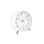 Karlsson Horloge réveil en métal Lofty - Diam. 11 cm. Coloris disponibles : Vert