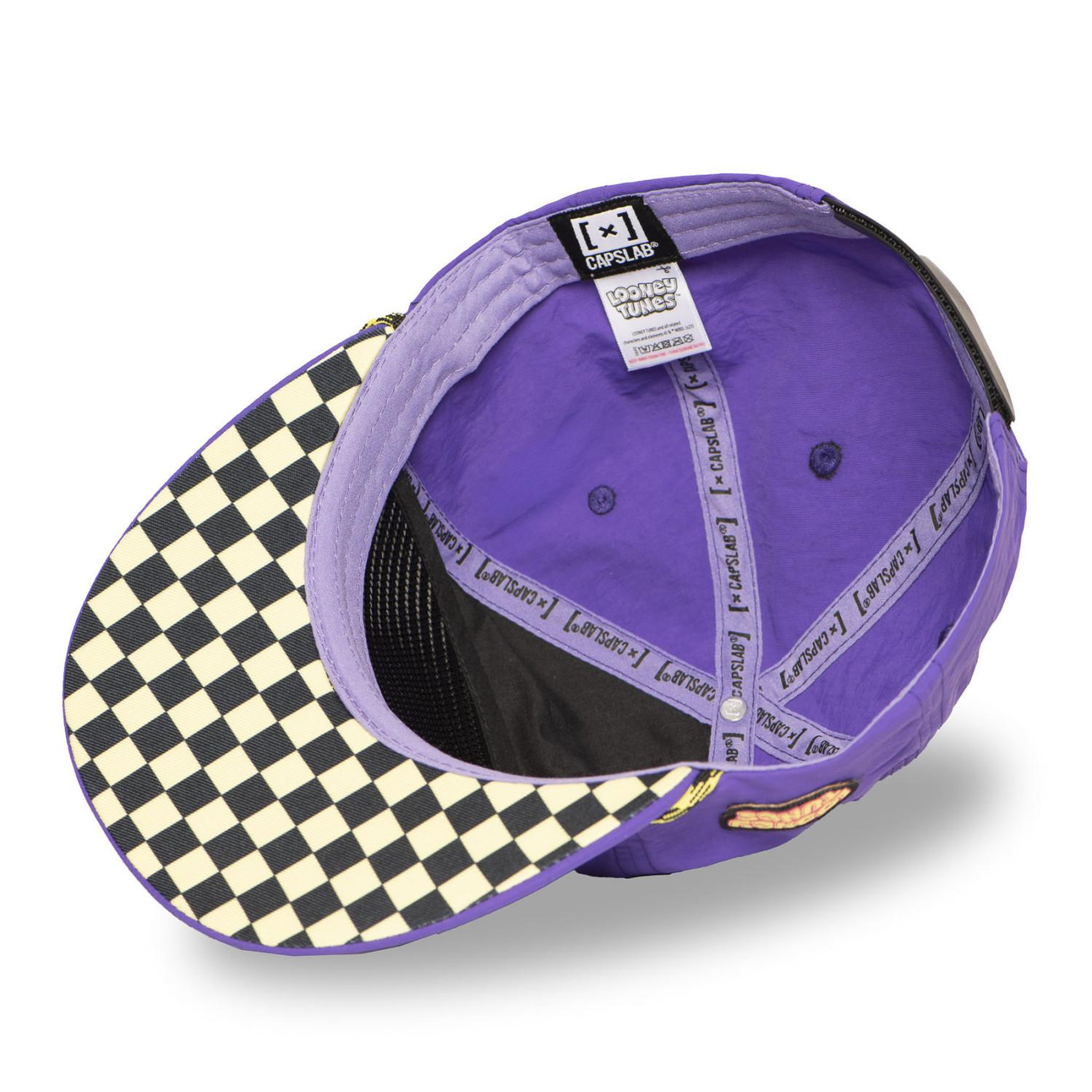 Voir la diapositive 6 : CAPSLAB Casquette flat avec cordelette looney tunes destined to crash