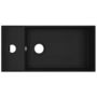 Voir la diapositive 3 : VIDAXL Lavabo de salle de bain avec trop-plein Ceramique Noir mat
