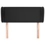 Voir la diapositive 3 : VIDAXL Tete de lit avec oreilles Noir 103x23x78/88 cm Similicuir