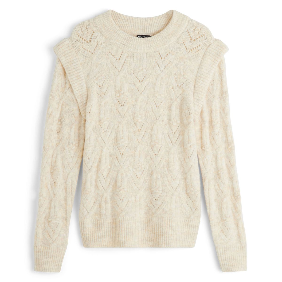 IN EXTENSO Pull beige en maille femme