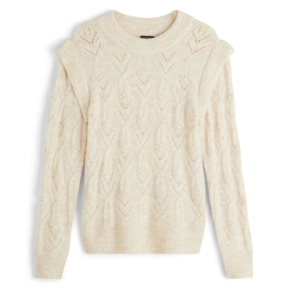 IN EXTENSO Pull beige en maille femme