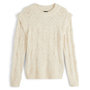 Voir la diapositive 3 : IN EXTENSO Pull beige en maille femme