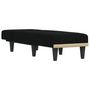 Voir la diapositive 3 : VIDAXL Chaise longue noir tissu