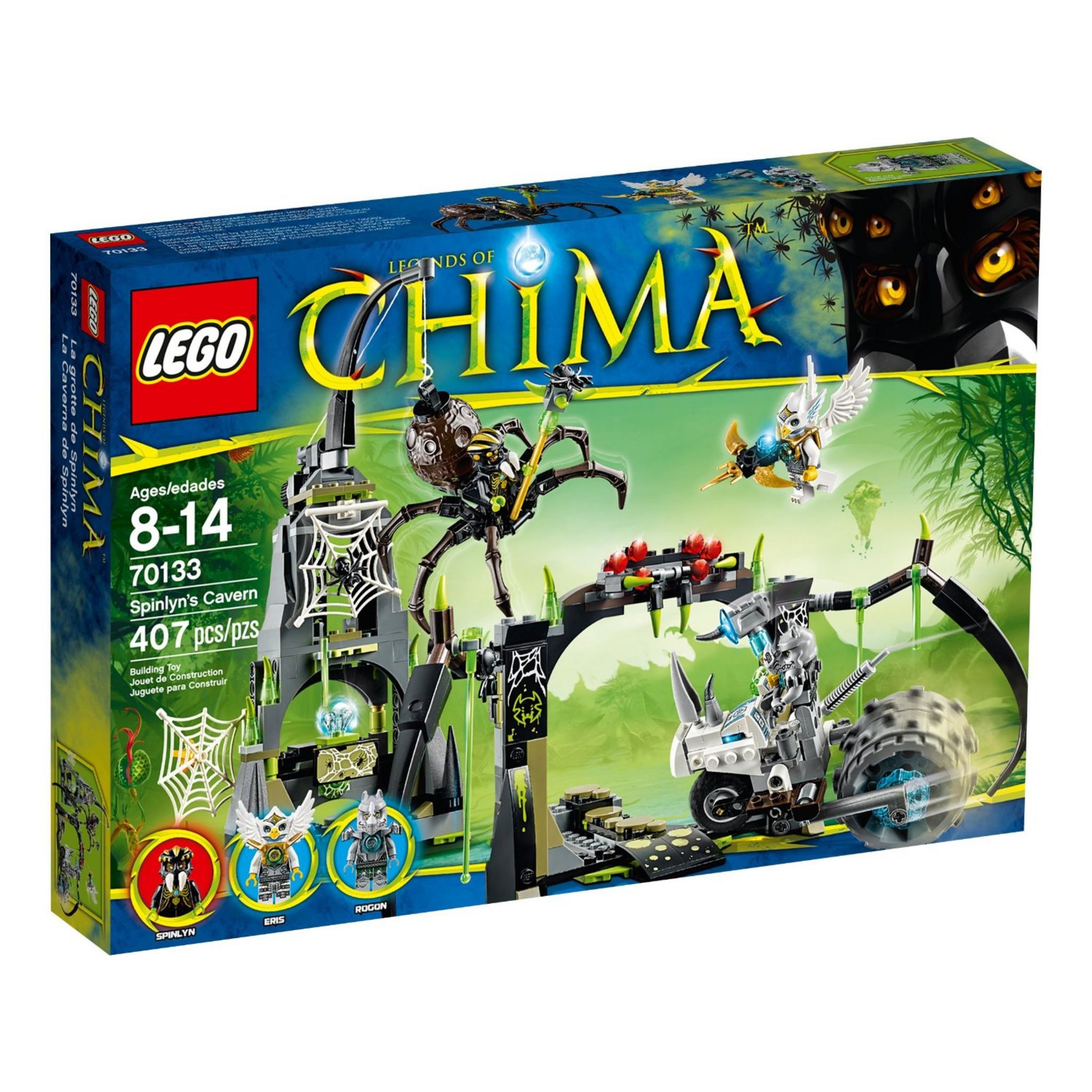LEGO Legends of Chima 70133 - La grotte de Spinlyn pas cher - Auchan.fr