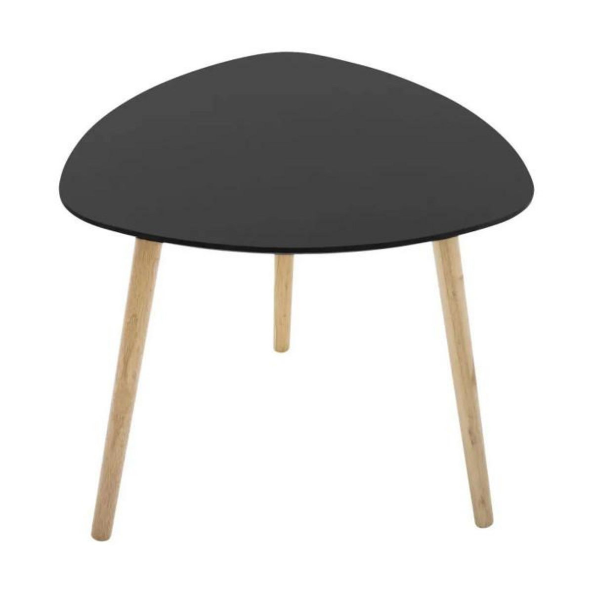 Paris Prix Lot de 3 Tables à Café Gigognes  Mileo  60cm Noir