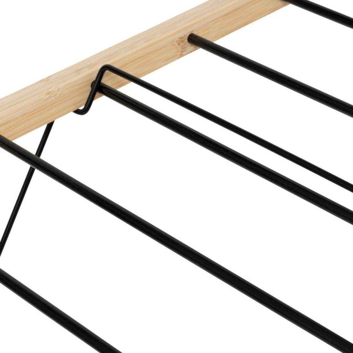 ATMOSPHERA Etendoir à linge 13M noir et bambou