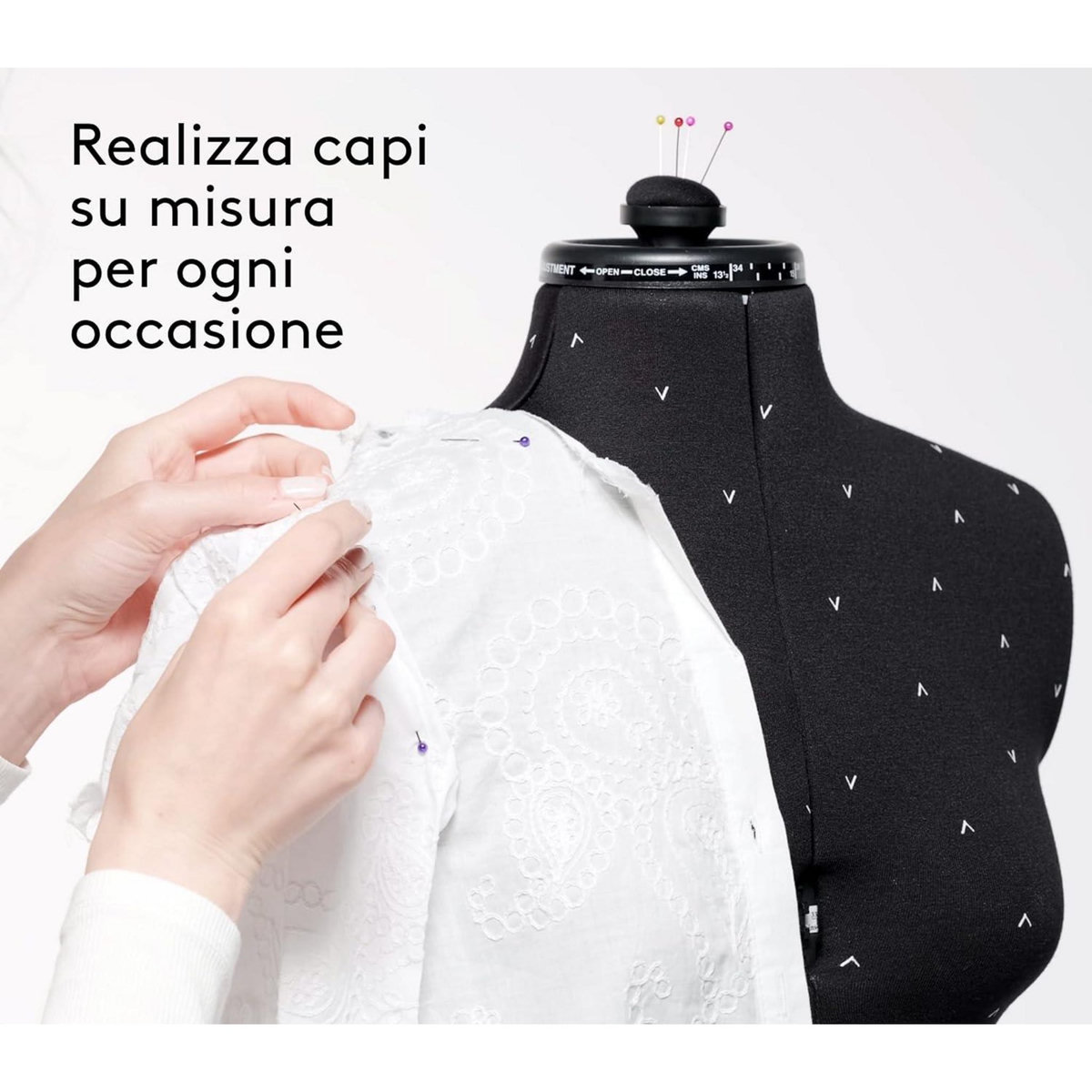 VIOLA Atelier N.5 Mannequin Couture Réglable,  Noir