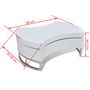 Voir la diapositive 6 : VIDAXL Table basse a forme reglable blanc brillant