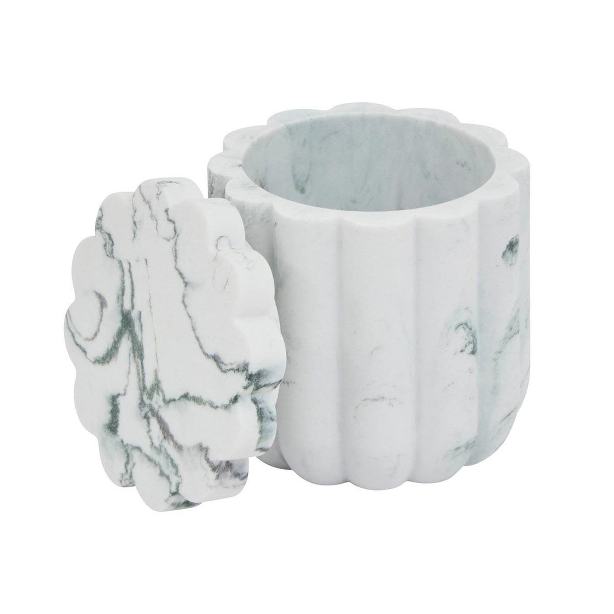 FIVE Pot à coton  marby  9cm blanc