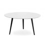 Voir la diapositive 2 : Paris Prix Table Basse 2 Covers  Scandinave  90cm Noir