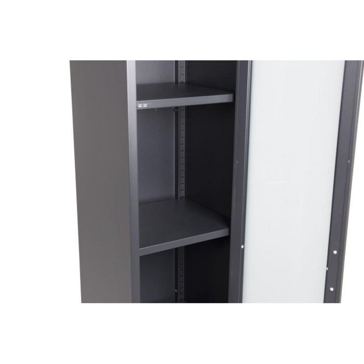 Paris Prix Vitrine Avec Porte Givrée  Acero  150cm Noir