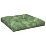 Voir la diapositive 4 : VIDAXL Coussin de palette motif de feuilles 80x80x12 cm tissu