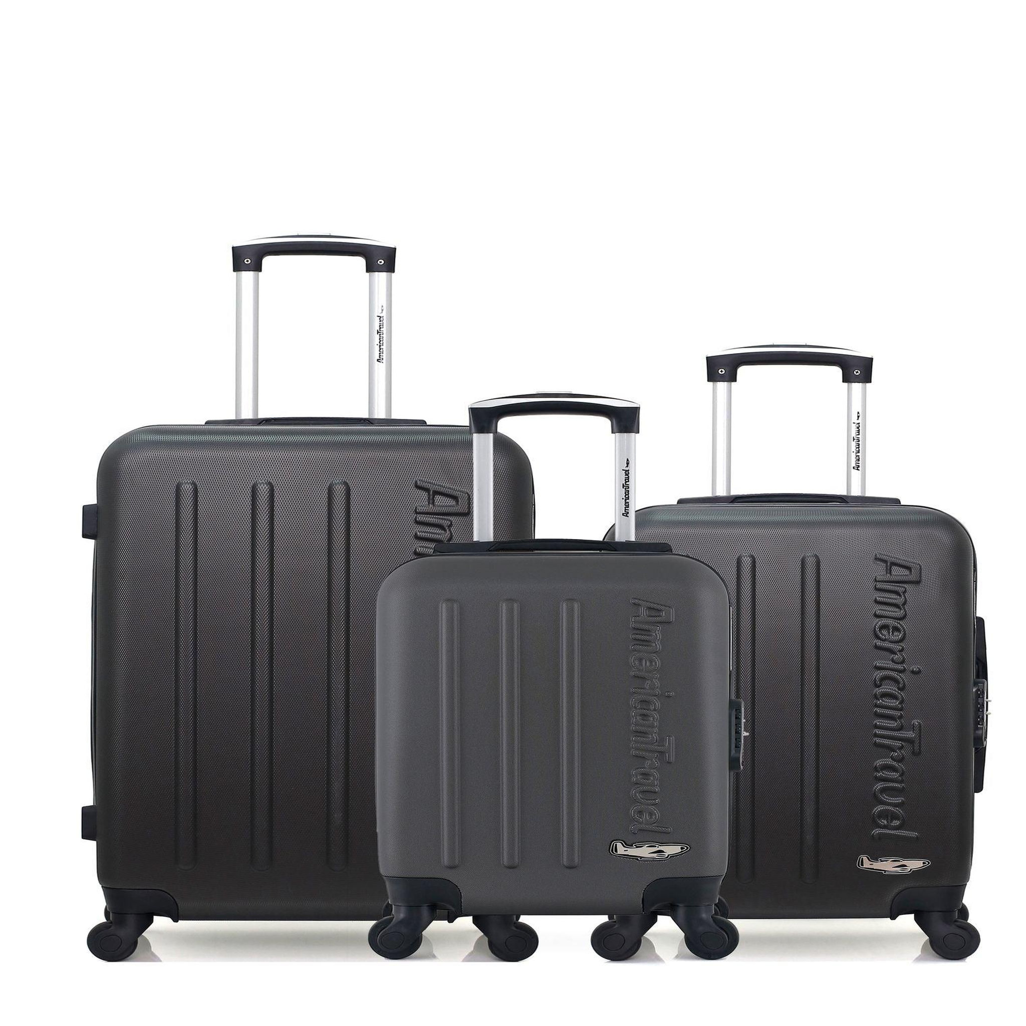 AMERICAN TRAVEL American travel - lot de 3 - valise weekend, valise cabine et valise cabine xxs bronx