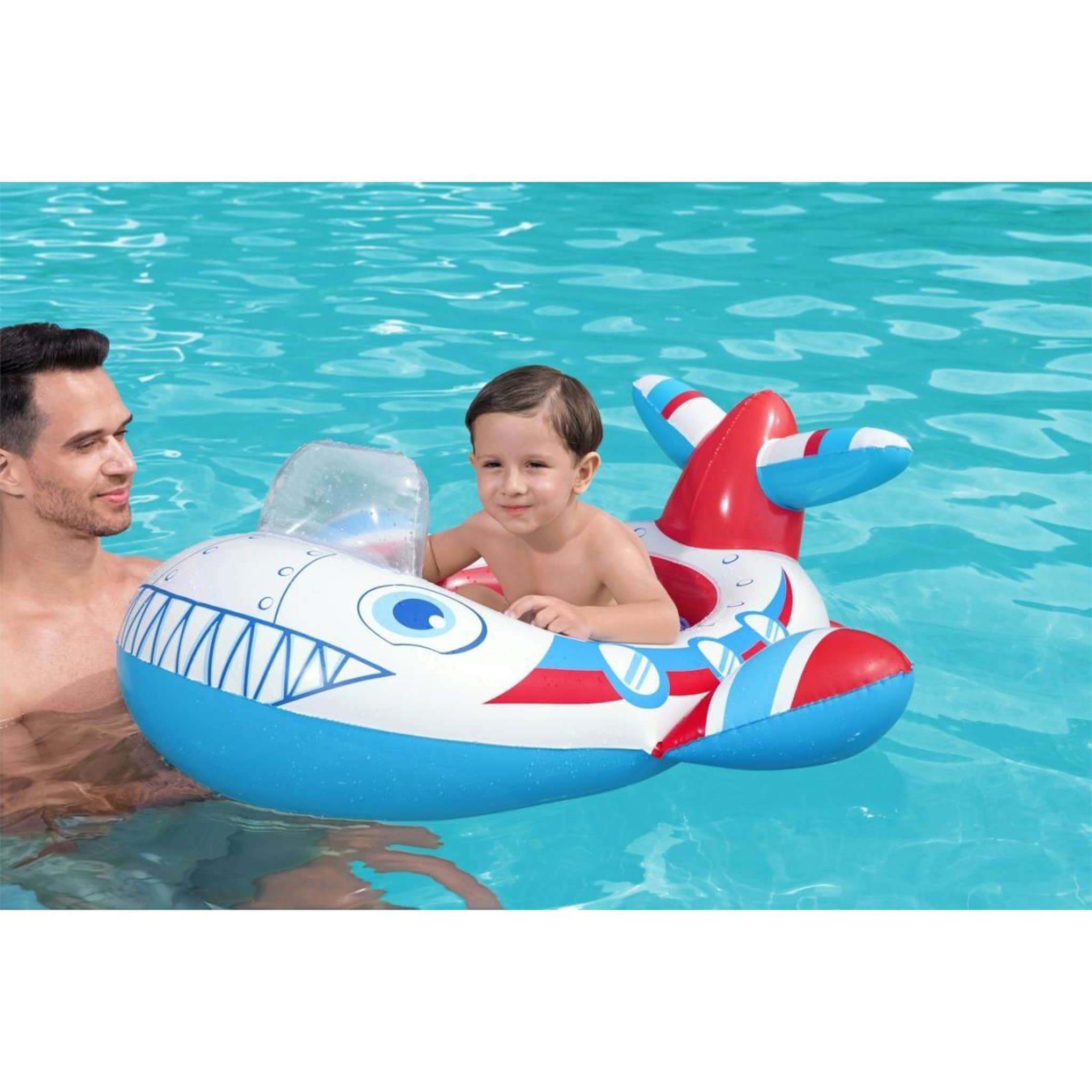 Voir la diapositive 3 : BESTWAY Bateau bébé avion  34169 lil' navigator