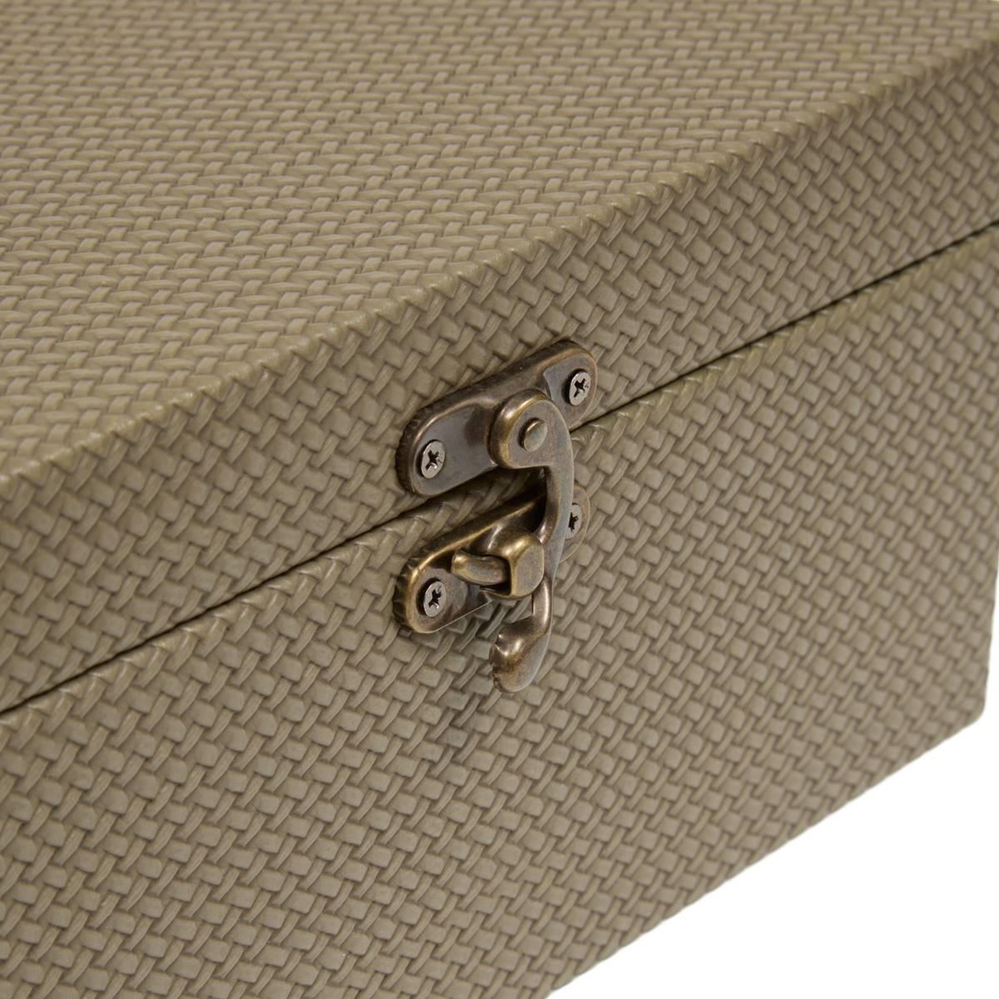 Voir la diapositive 3 : ATMOSPHERA Lot de 4 boîtes de rangement  bonie  25cm kaki