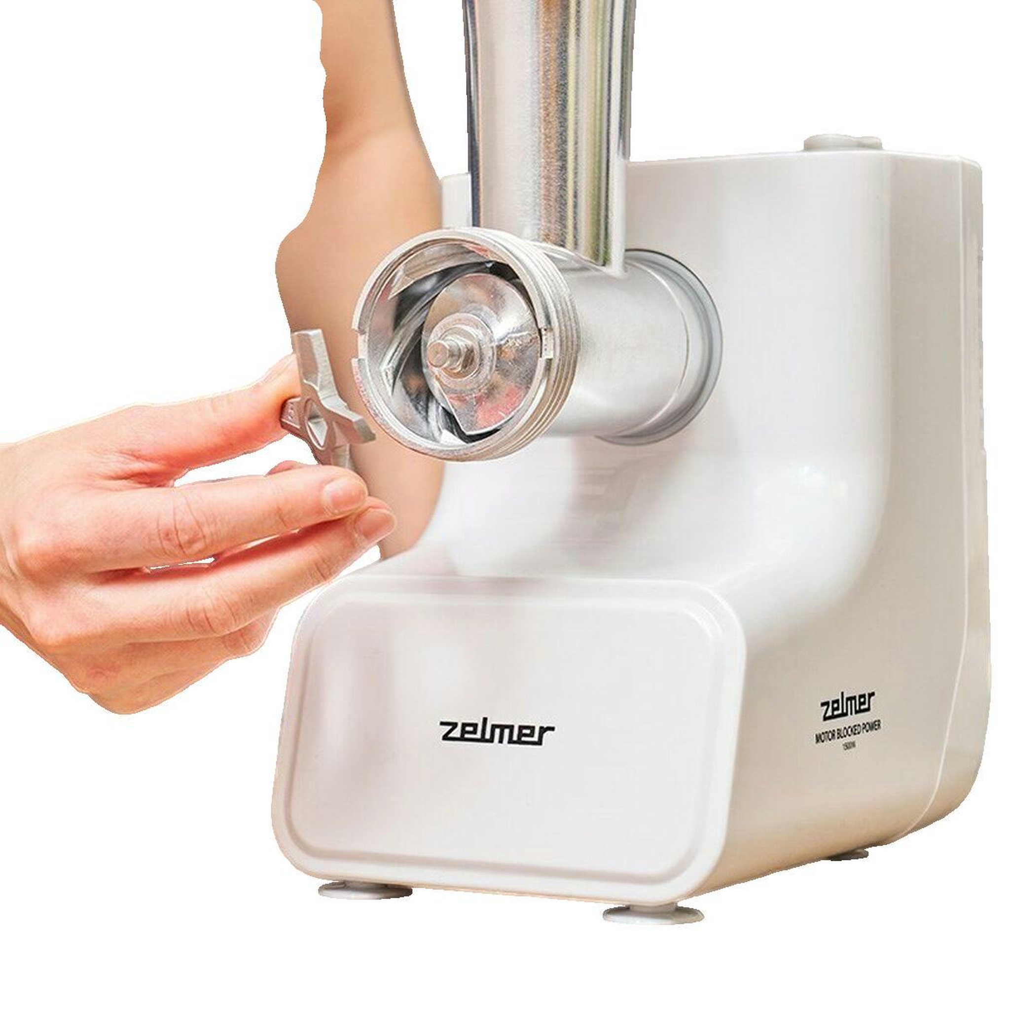 Voir la diapositive 2 : ZELMER Hachoir électrique Zelmer ZMM3511B 1500 W blanc argenté