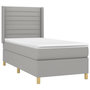 Voir la diapositive 4 : VIDAXL Sommier a lattes de lit matelas LED Gris clair 80x200cm Tissu