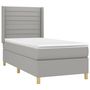 Voir la diapositive 4 : VIDAXL Sommier a lattes de lit matelas LED Gris clair 80x200cm Tissu