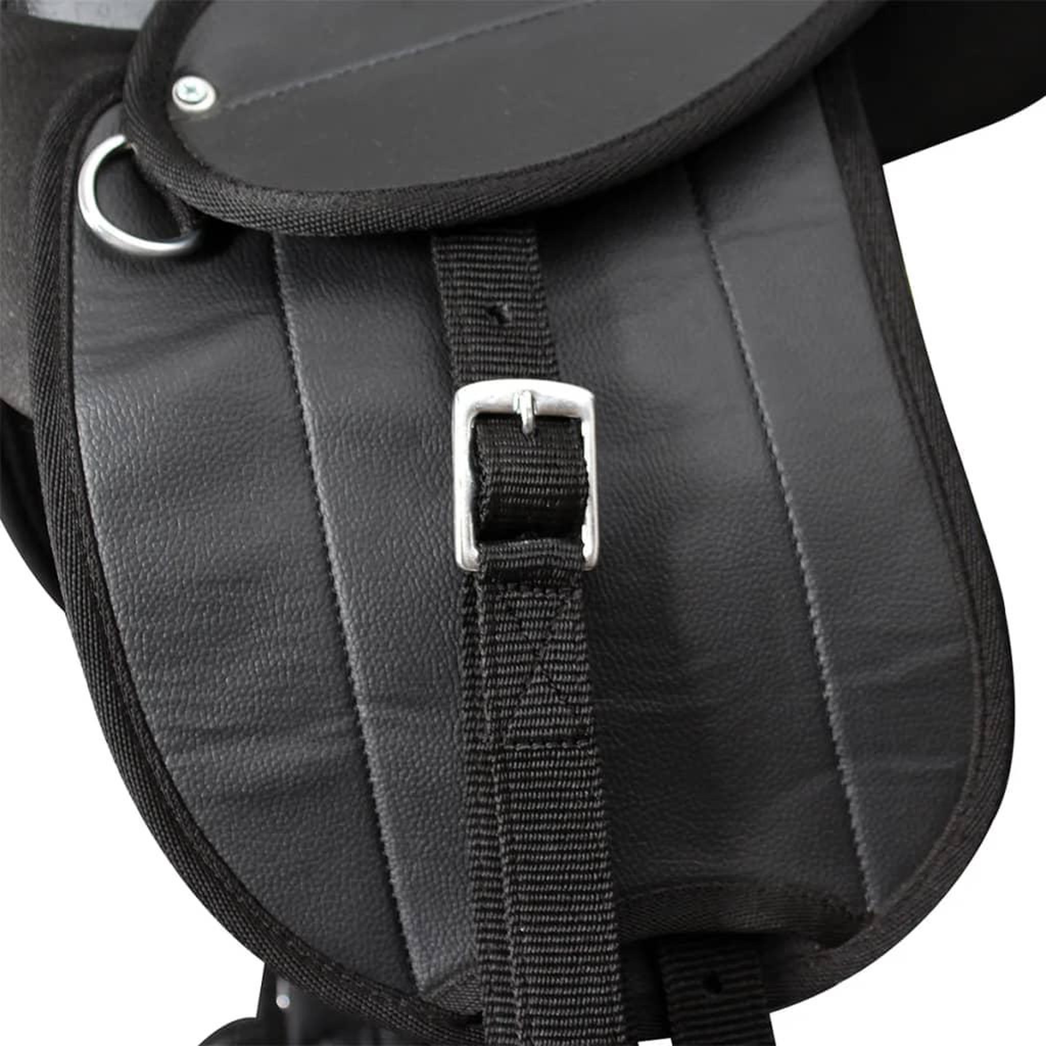 Voir la diapositive 3 : VIDAXL Ensemble de selle Pony 10  Noir
