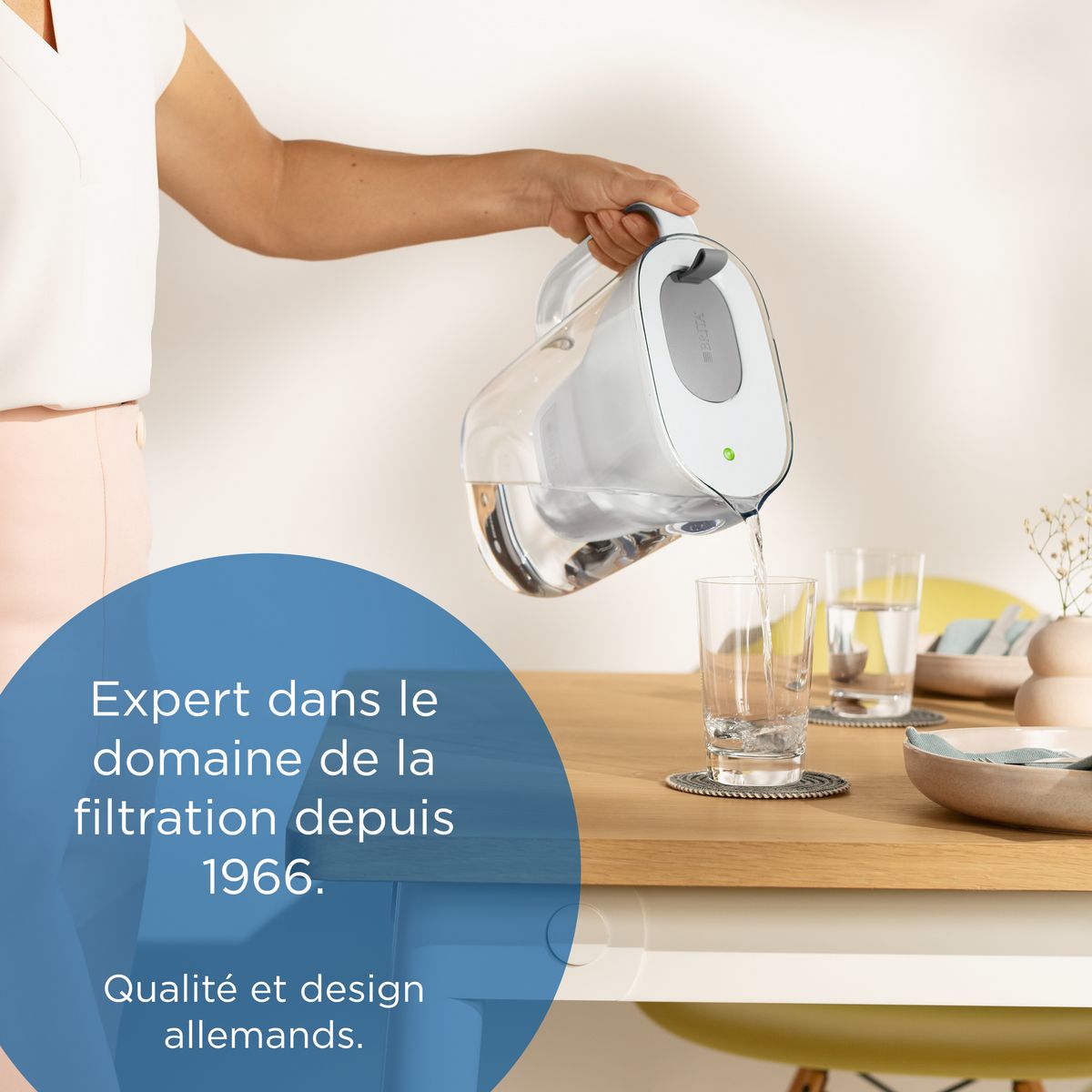 BRITA BRITA Carafe filtrante Style grise (2,4L) inclus 1 cartouche filtrante MAXTRA PRO All-in-1 