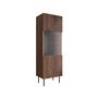 Voir la diapositive 3 : BEST MOBILIER Franco - vitrine - effet bois - 183 cm