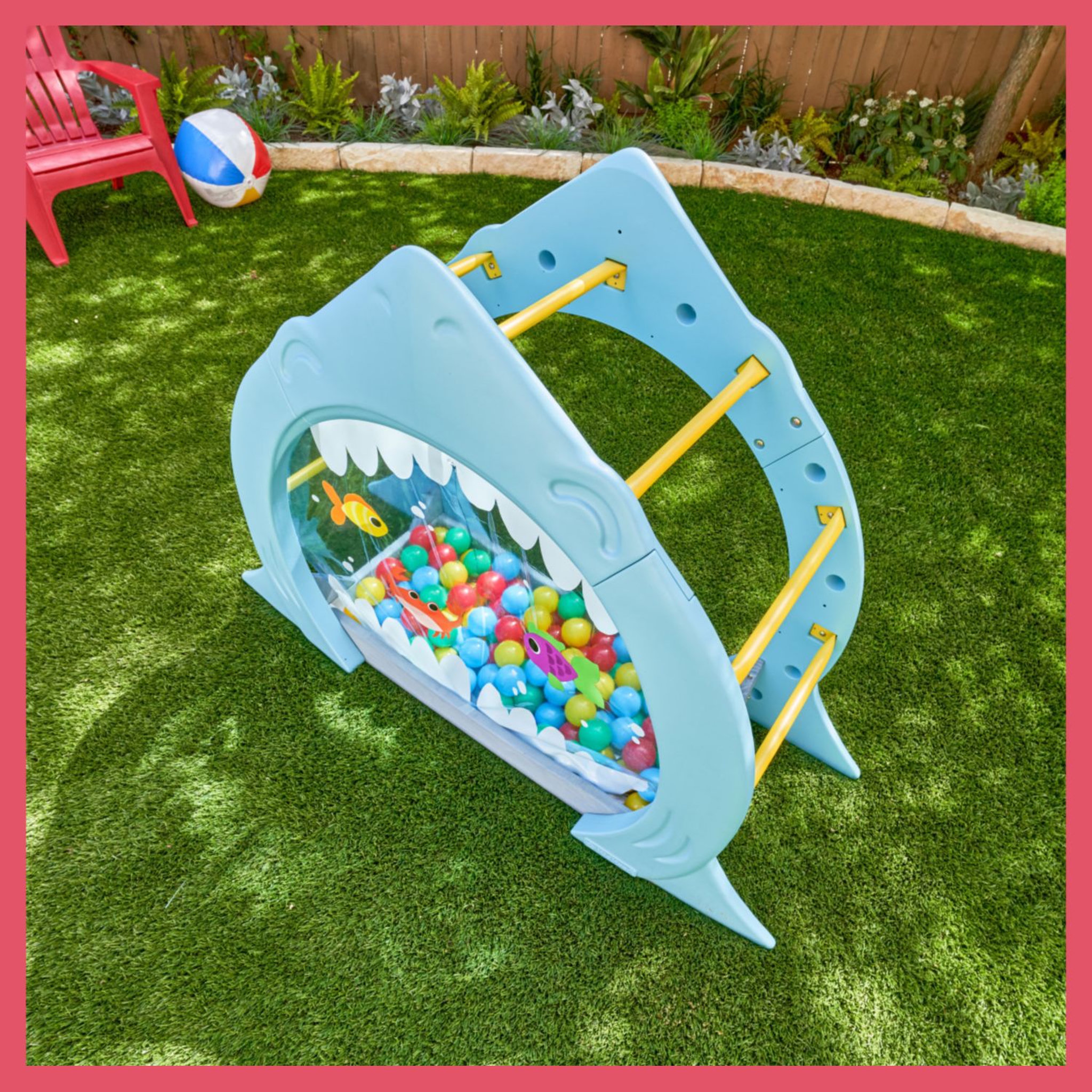 Voir la diapositive 4 : Kidkraft Bac à sable piscine à balle Requin avec échelle d'escalade