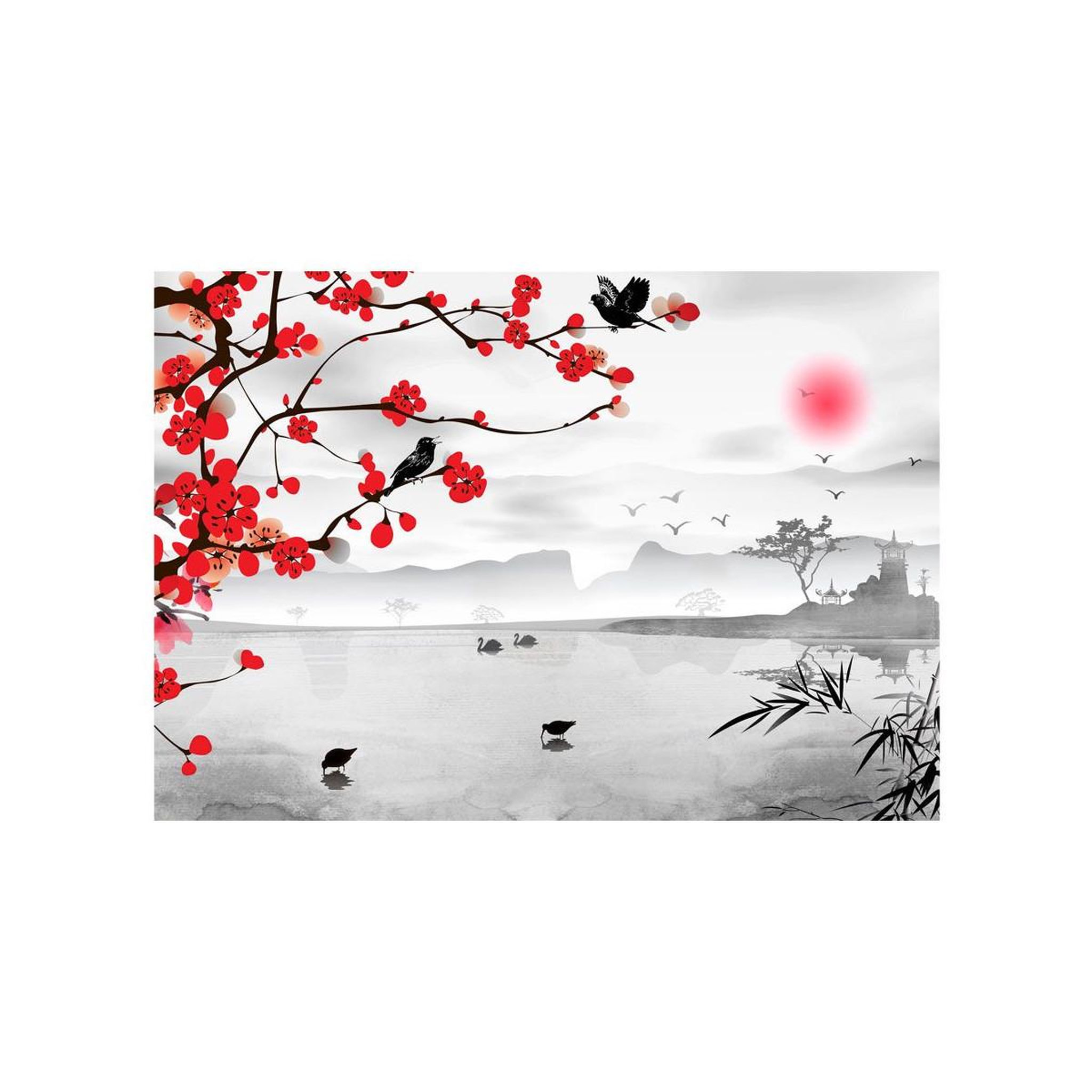 Voir la diapositive 2 : Paris Prix Papier peint  japanese garden